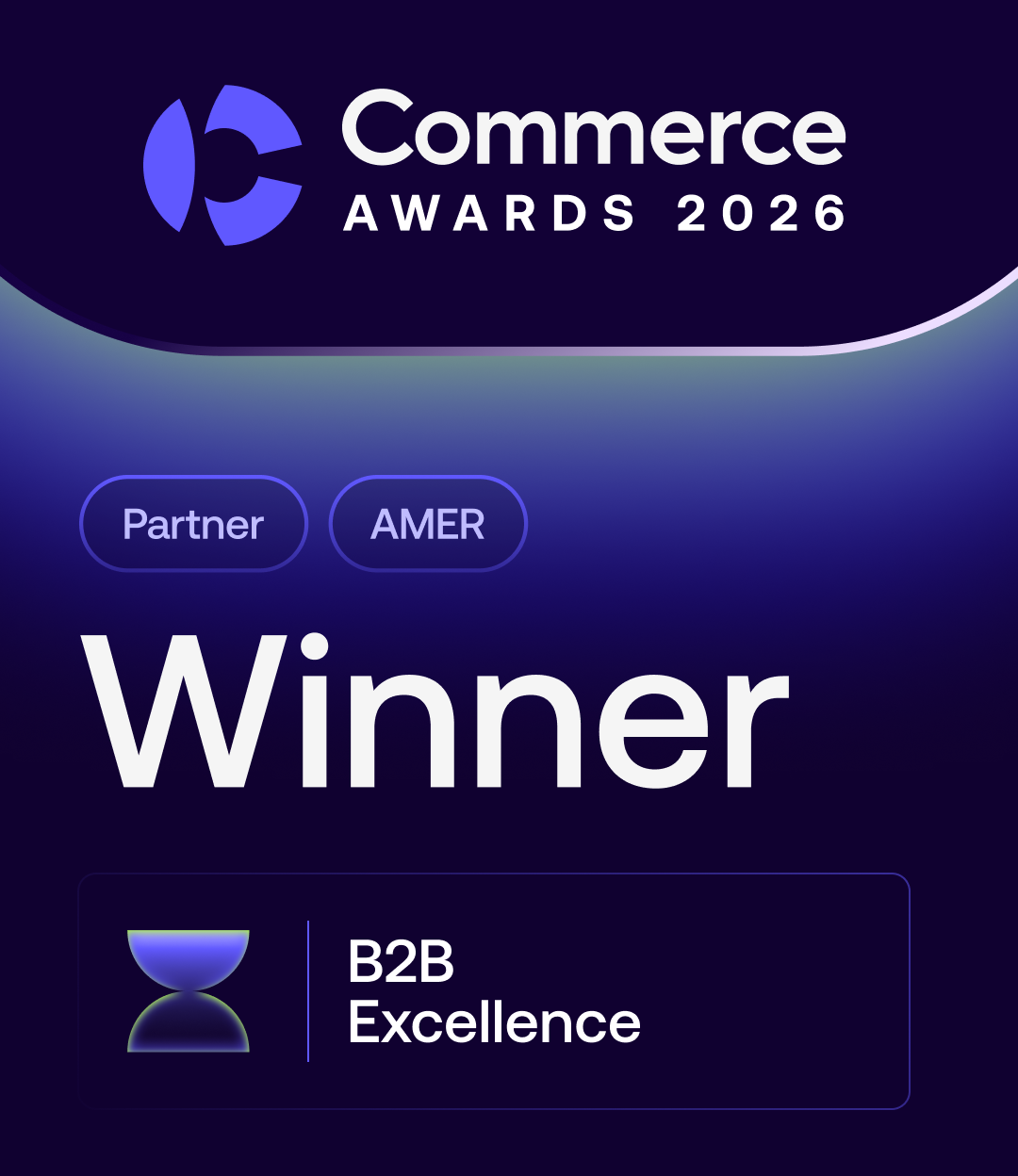 BigCommerce 2026 B2B Excellence award badge